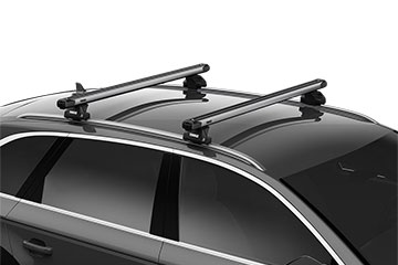 Barras de techo en aluminio Thule SlideBar para coche 891 + 7106 + 6092