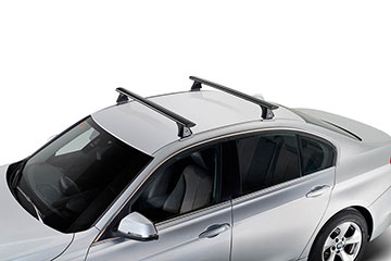Barras de techo aerodinámicas en aluminio CRUZ Airo Dark-X para coche (acabado en negro)