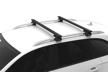 CRUZ Airo Dark - 2 barras aerodinámicas de aluminio para railing