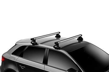 Barras de techo en aluminio Thule SlideBar para coche 892 + 7105 + 5213